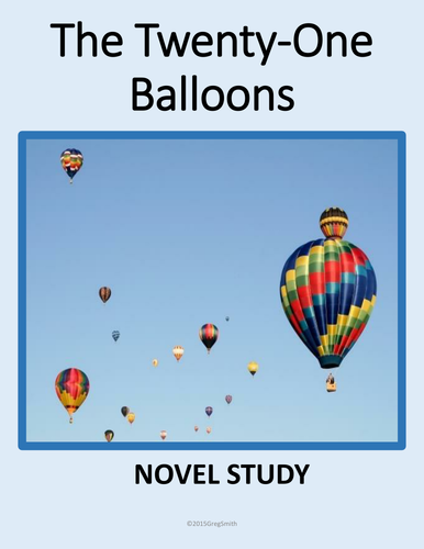 Twenty One Balloons Novel Study