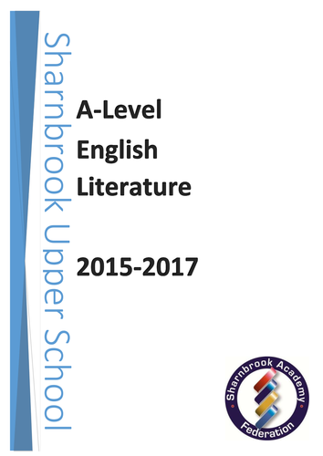 English Literature NEW A-Level Course Handbook for students