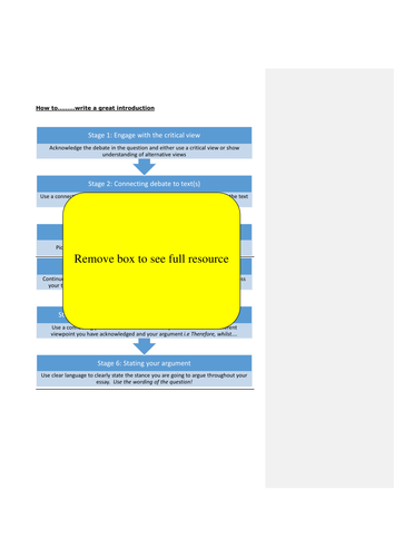 English Literature A-Level: How to write an amazing introduction EVERY TIME!