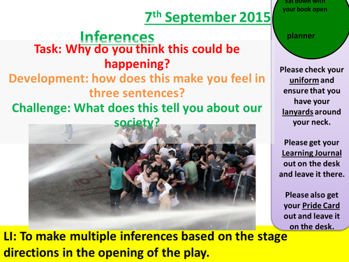 Full PowerPoint Lessons for AQA GCSE: An Inspector Calls