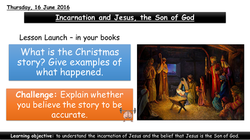 The incarnation and Jesus, the Son of God
