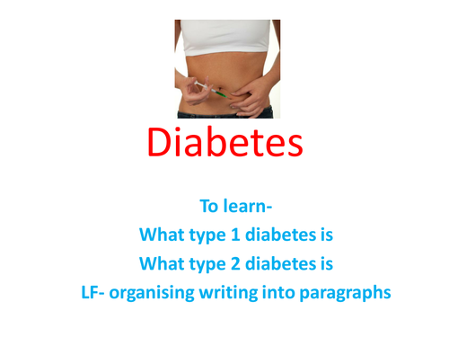 Health and social care gcse what is diabetes 