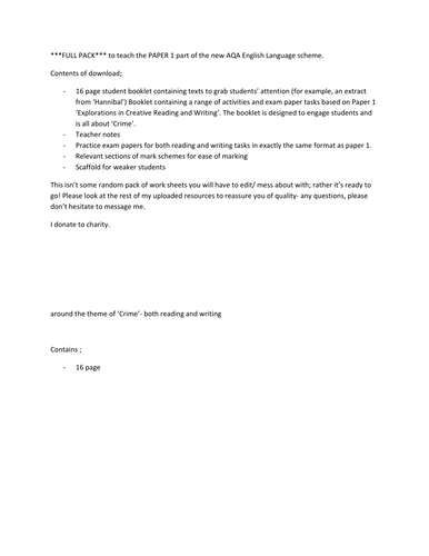 English language gcse past papers picture