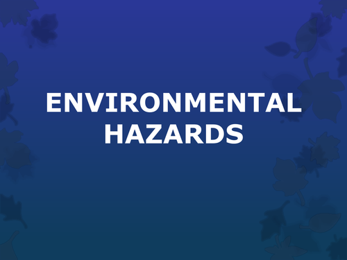 thesis environmental hazards