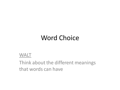 Stone Cold by Robert Swindells: Word Choice