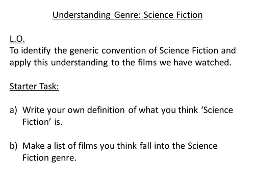 Exploring Film: Science Fiction