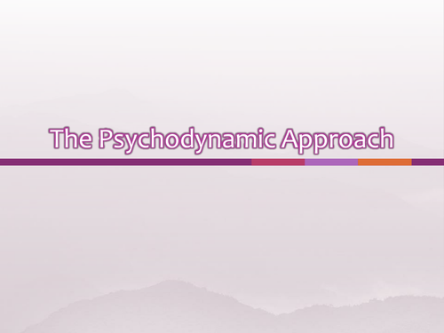 Psychodyanmic Approach Powerpoint - AQA New Specification