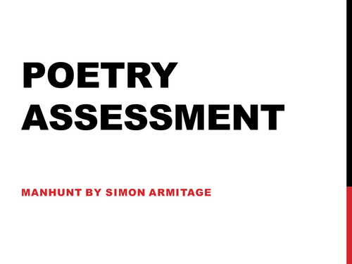 Manhunt lessons and assessment key stage 3