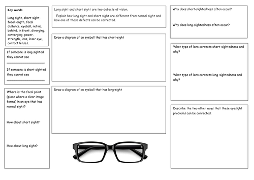 P3 Revision 6 mark writing frames - higher and foundation with mark scheme