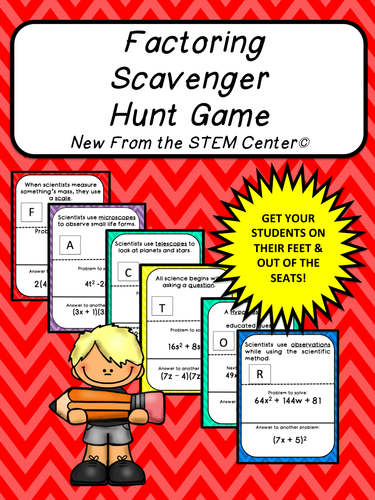 Factoring: Scavenger Hunt