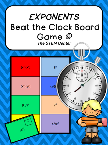Exponents: Beat the Clock Game