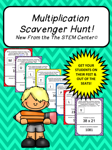 Multiplication: Scavenger Hunt