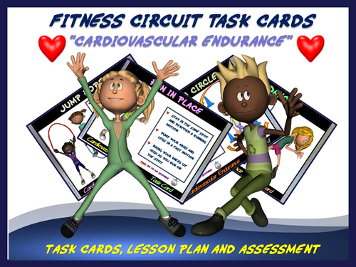 Fitness Circuit Task Cards- “Cardiovascular Endurance”