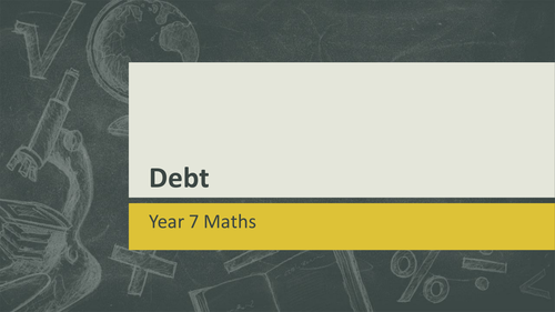 KS3/KS4 Maths: Debt lesson