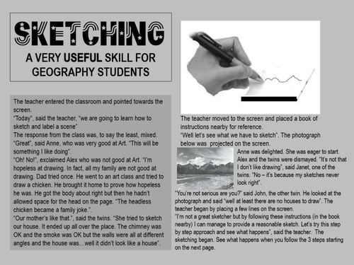 SKETCHING - A USEFUL SKILL FOR GEOGRAPHY STUDENTS