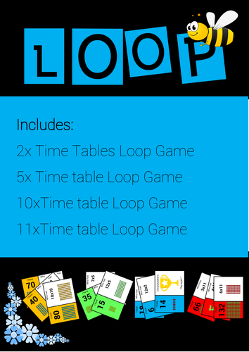 Time Tables 2, 5, 10, and 11 Loop Games - Beginner