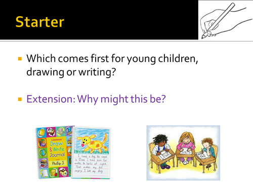 New AQA Children's Language Development (CLD) Learning to Write