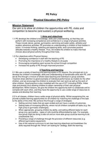 PE Policy
