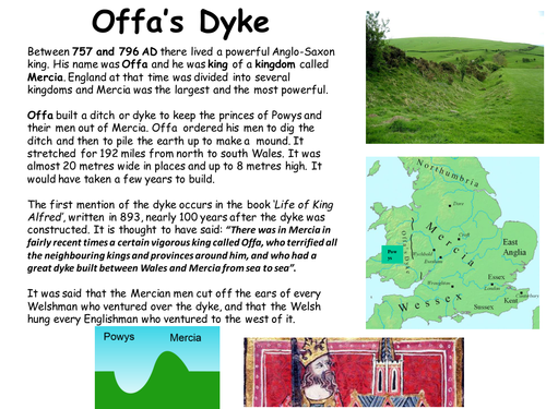 Reading comprehension: Offa's Dyke