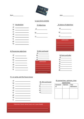 Allez 1 Module 6 Whole Unit- lessons-resources-handouts