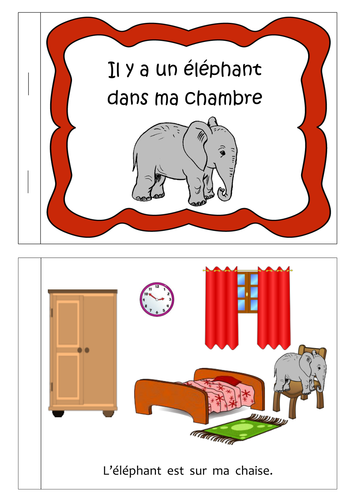 FRENCH ~ Il y a un Éléphant dans ma chambre | Teaching Resources