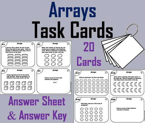 Arrays Task Cards