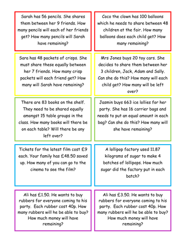 problem solving divide ks2