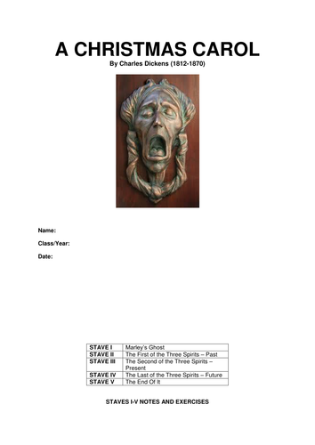 A CHRISTMAS CAROL - FIVE STAVES ANALYSIS WITH ADDITIONAL EXERCISES