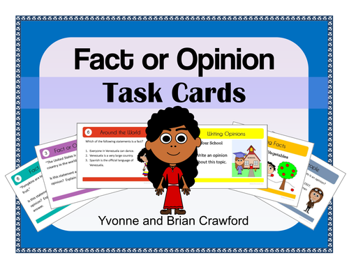 Fact or Opinion Task Cards