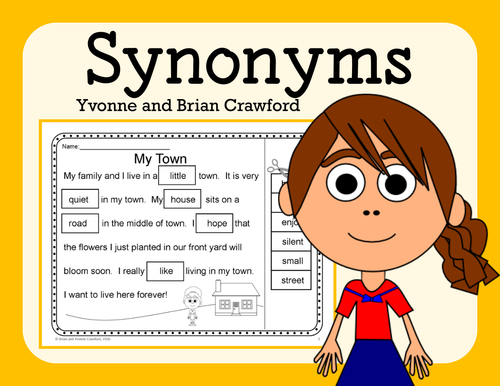 Synonyms NO PREP Printables