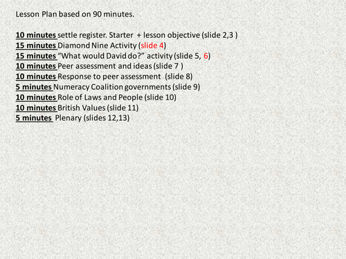 L1 Political Values - British Values