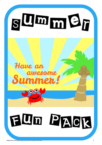 Summer Activity Worksheet Pack