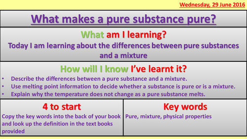 New Edexcel GCSE C2 separating and purifying substances complete topic