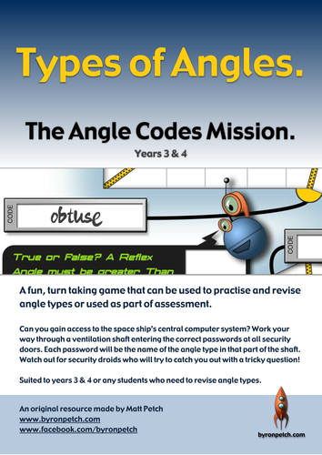 Angle Codes Mission. An angle recognition game.