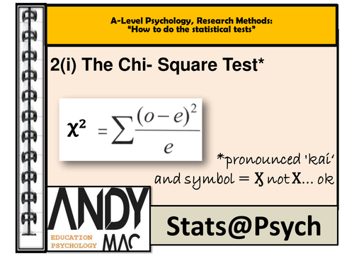 How to do statistical tests for A-Level Psychology, Part Two, (all examination boards): STATS@PSYCH