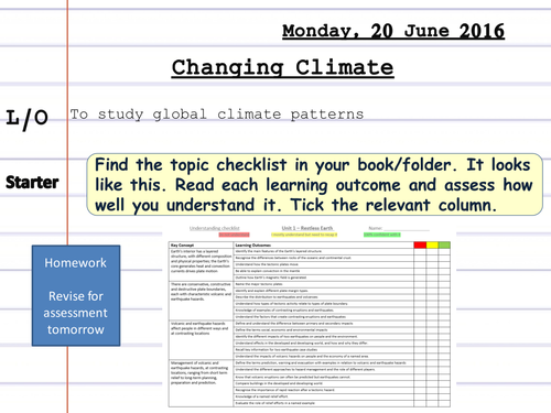 Climate Change Scheme of Work