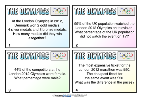Olympics Maths Challenges