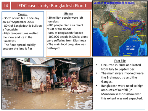 Bangladesh flood differentiated information sheets