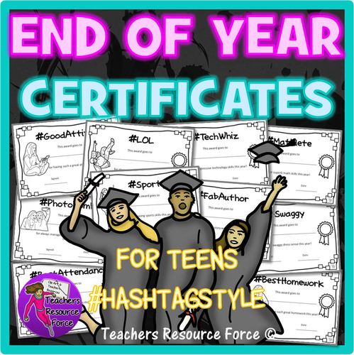End of the Year Awards - #Hashtagstyle for Teens