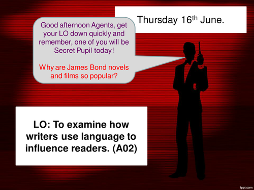 Paper 1 Explorations in creative reading. Q3. James Bond! 