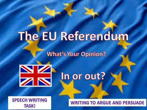 EU Referendum - Speech Writing