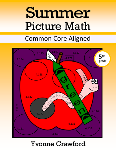 Summer Review Color by Number (5th Grade) Color by Rounding and Decimals