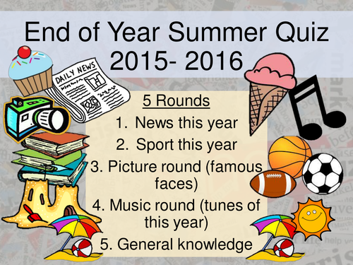 End of Year Quiz 2015/16 