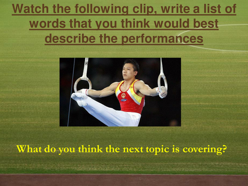 New 2016 spec Edexcel  GCSE PE - Skill Classification ppt with 9 mark question and exemplary answers