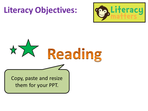 Literacy Learning Objectives
