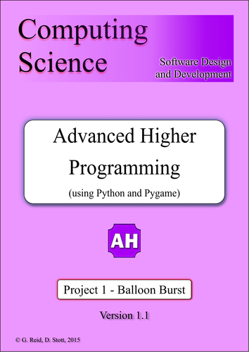 Games Programming using PyGame - Project 1 - Balloon Burst