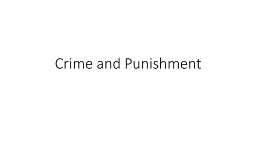 AQA new spec A Crime and Punishment