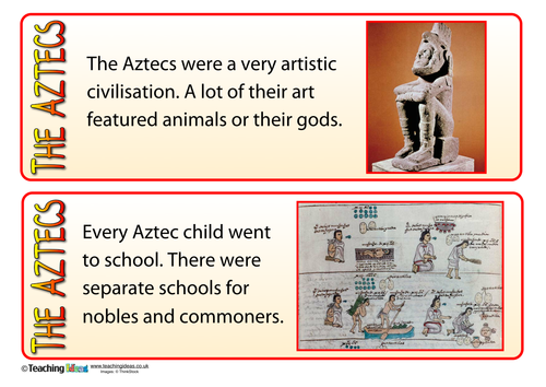 The Aztecs - Fact Cards