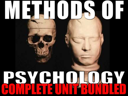 Methods of Psychology Chapter 2 Entire Unit: PPTs, Worksheets, Lesson Plans+Test