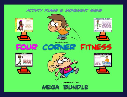 PE Activities: “Four Corner Fitness”- MEGA BUNDLE